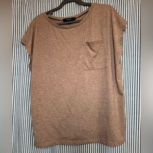 Women's Tan Short Sleeve Tee